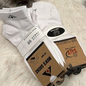 10 pairs white low cut socks